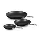 Set of 3 Toughened Nonstick Pro Fry Pans